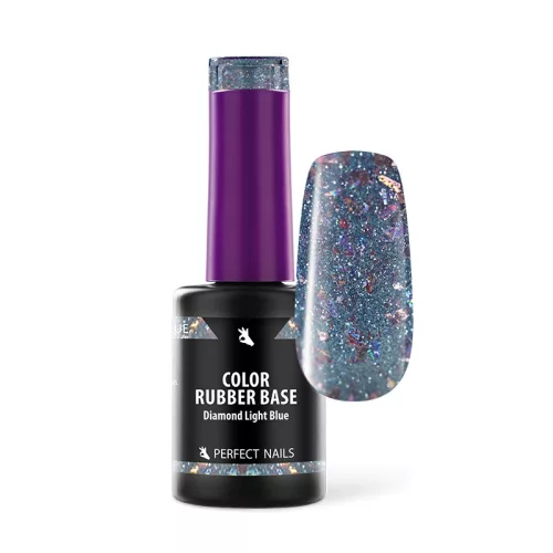 Color Rubber Bazni gel – Diamond Light Blue 8ml - Perfect Nails BiH