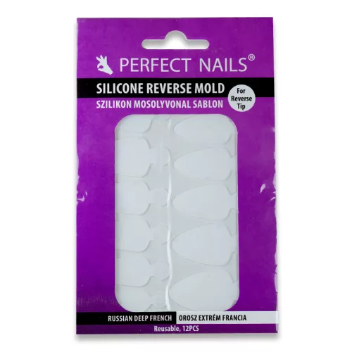 Silikonski šablon za Reverse Tipse – Russian Deep French 12 kom. - Perfect Nails BiH