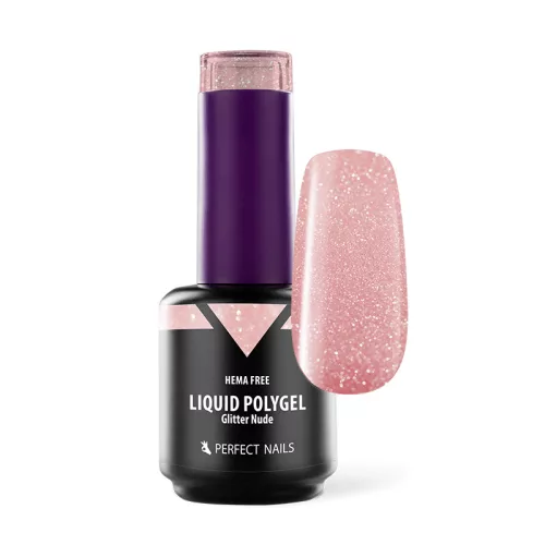 Liquid Polygel – Glitter Nude 15ml - Perfect Nails BiH